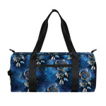 Blue Galaxy Dream Catcher Pattern Print Gym Bag