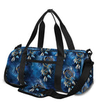 Blue Galaxy Dream Catcher Pattern Print Gym Bag