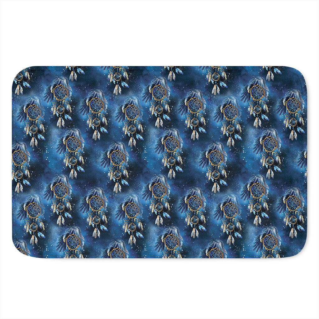 Blue Galaxy Dream Catcher Pattern Print Indoor Door Mat
