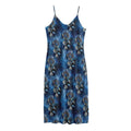 Blue Galaxy Dream Catcher Pattern Print Jersey Midi Cami Dress