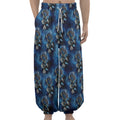 Blue Galaxy Dream Catcher Pattern Print Lantern Pants