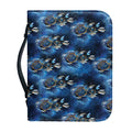 Blue Galaxy Dream Catcher Pattern Print Leather Bible Cover