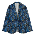 Blue Galaxy Dream Catcher Pattern Print Men's Blazer