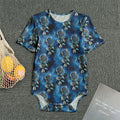 Blue Galaxy Dream Catcher Pattern Print Men's Bodysuit