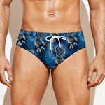 Blue Galaxy Dream Catcher Pattern Print Men's Swim Briefs