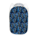 Blue Galaxy Dream Catcher Pattern Print Mesh Laundry Hamper