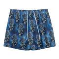 Blue Galaxy Dream Catcher Pattern Print Mesh Shorts