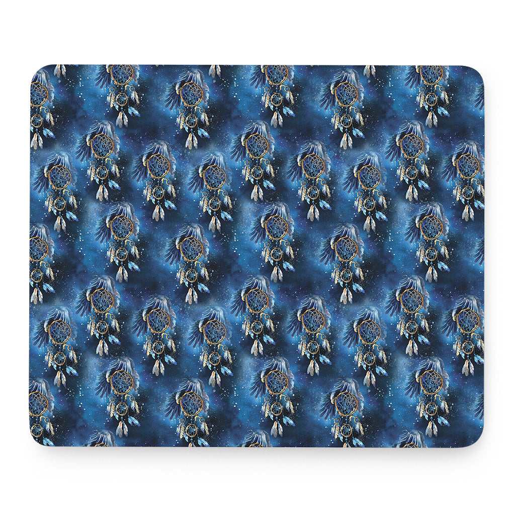 Blue Galaxy Dream Catcher Pattern Print Mouse Pad