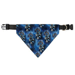 Blue Galaxy Dream Catcher Pattern Print Over The Collar Dog Bandana