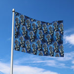 Blue Galaxy Dream Catcher Pattern Print Polyester Flag