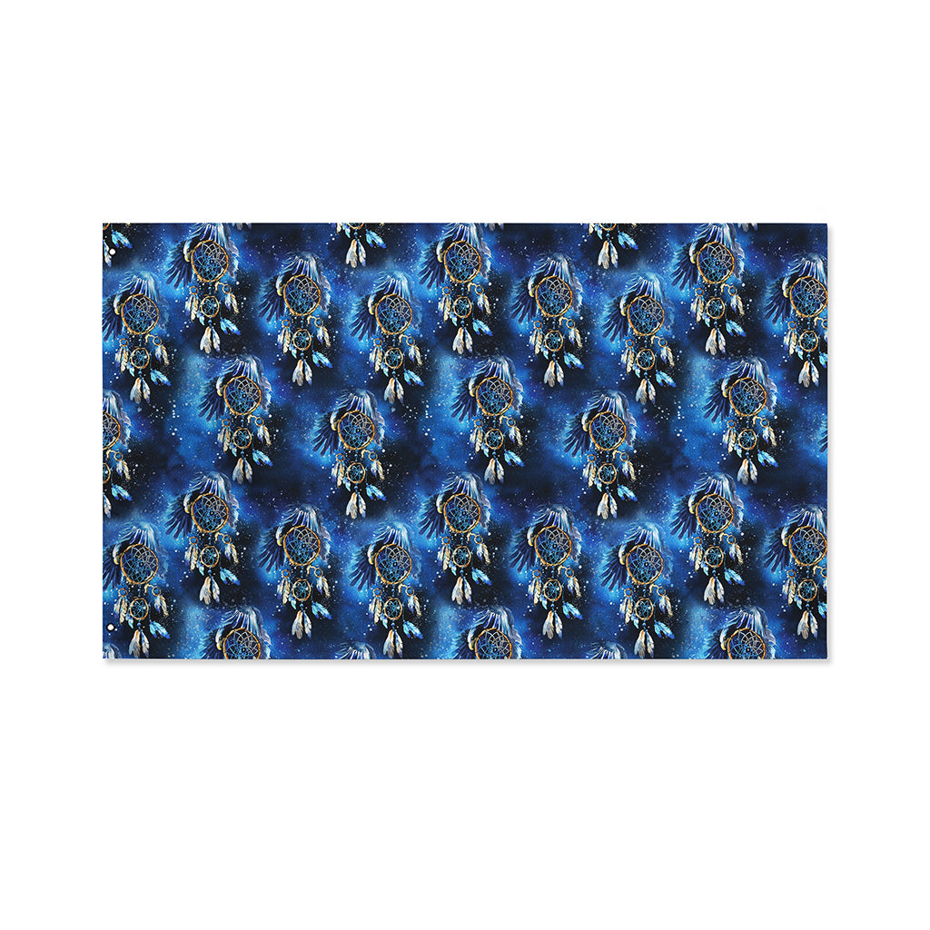 Blue Galaxy Dream Catcher Pattern Print Polyester Flag