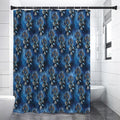 Blue Galaxy Dream Catcher Pattern Print Premium Shower Curtain