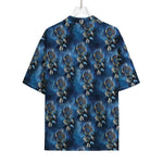 Blue Galaxy Dream Catcher Pattern Print Rayon Hawaiian Shirt