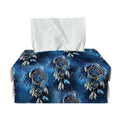 Blue Galaxy Dream Catcher Pattern Print Rectangle Tissue Box Cover