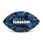 Blue Galaxy Dream Catcher Pattern Print Rugby Ball