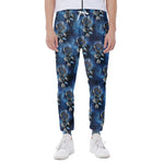 Blue Galaxy Dream Catcher Pattern Print Scuba Joggers