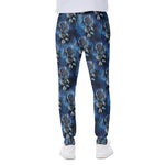Blue Galaxy Dream Catcher Pattern Print Scuba Joggers