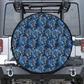 Blue Galaxy Dream Catcher Pattern Print Tire Cover