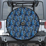 Blue Galaxy Dream Catcher Pattern Print Tire Cover With Camera Hole