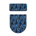 Blue Galaxy Dream Catcher Pattern Print Toilet Lid And Tank Cover Set