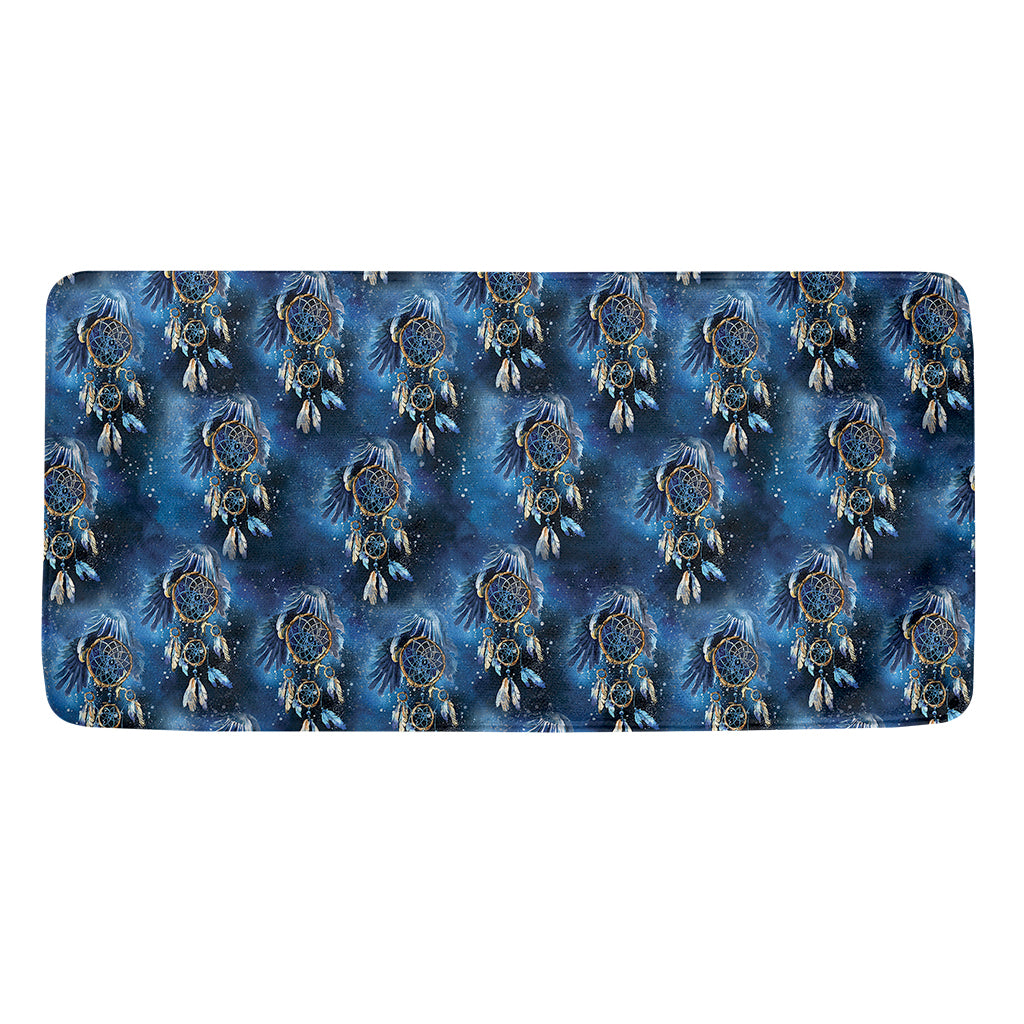 Blue Galaxy Dream Catcher Pattern Print Towel