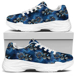 Blue Galaxy Dream Catcher Pattern Print White Chunky Shoes