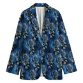 Blue Galaxy Dream Catcher Pattern Print Women's Blazer