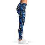 Blue Galaxy Dream Catcher Pattern Print Women's Leggings