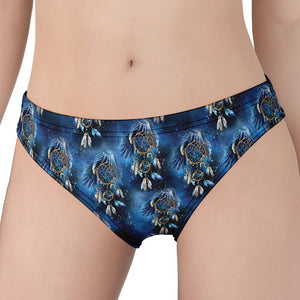 Blue Galaxy Dream Catcher Pattern Print Women's Panties