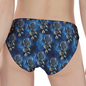 Blue Galaxy Dream Catcher Pattern Print Women's Panties