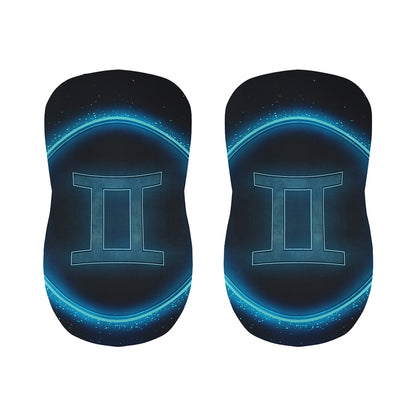 Blue Gemini Zodiac Sign Print Bar Stool Covers