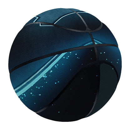 Blue Gemini Zodiac Sign Print Basketball