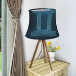 Blue Gemini Zodiac Sign Print Bell Lamp Shade