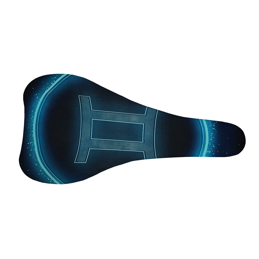 Blue Gemini Zodiac Sign Print Bicycle Seat Cover