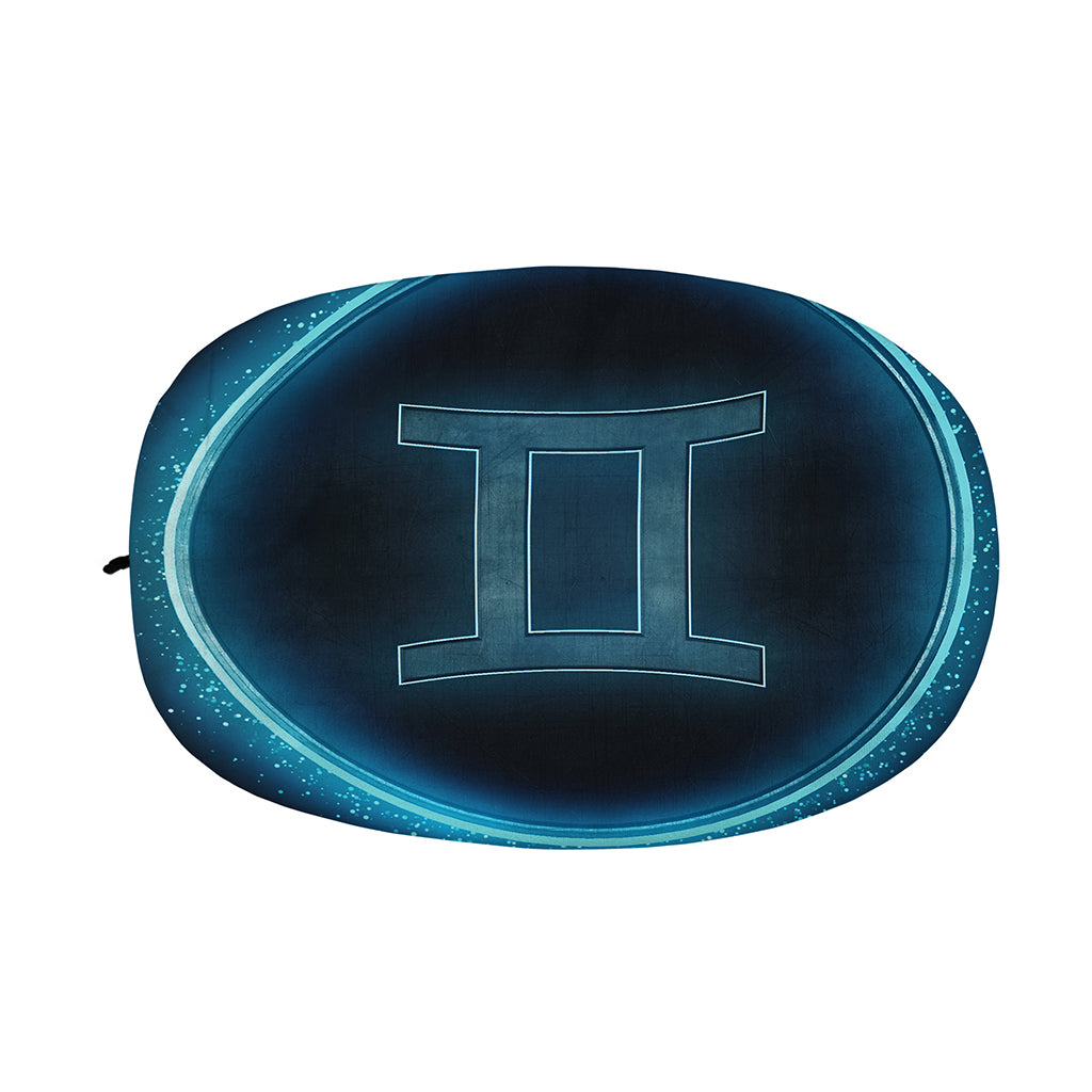 Blue Gemini Zodiac Sign Print Car Side Mirror Covers