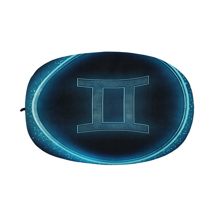 Blue Gemini Zodiac Sign Print Car Side Mirror Covers