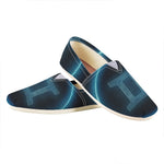Blue Gemini Zodiac Sign Print Casual Shoes