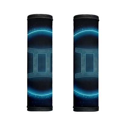 Blue Gemini Zodiac Sign Print Handle Covers