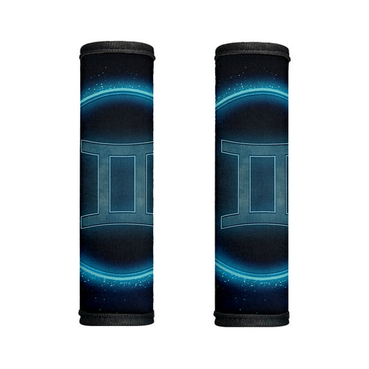 Blue Gemini Zodiac Sign Print Handle Covers