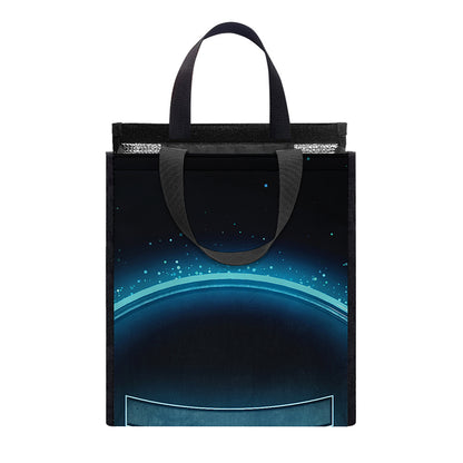 Blue Gemini Zodiac Sign Print Insulated Lunch Tote