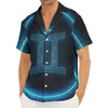 Blue Gemini Zodiac Sign Print Men's Deep V-Neck Shirt