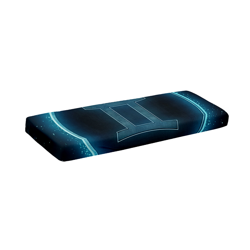 Blue Gemini Zodiac Sign Print Piano Keyboard Cover