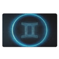 Blue Gemini Zodiac Sign Print Polyester Doormat