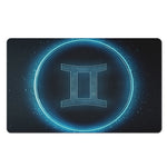 Blue Gemini Zodiac Sign Print Polyester Doormat