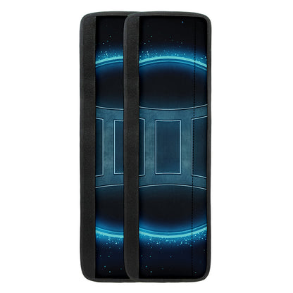 Blue Gemini Zodiac Sign Print Refrigerator Handle Covers
