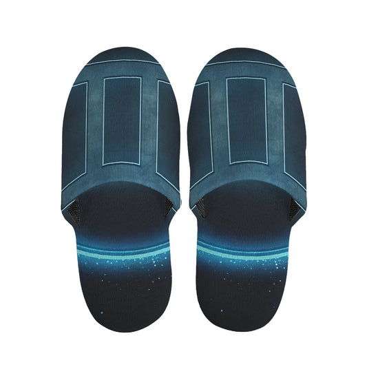 Blue Gemini Zodiac Sign Print Slippers