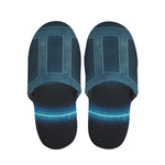 Blue Gemini Zodiac Sign Print Slippers