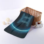 Blue Gemini Zodiac Sign Print Towel