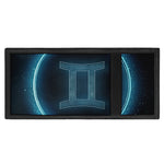 Blue Gemini Zodiac Sign Print Trifold Wallet