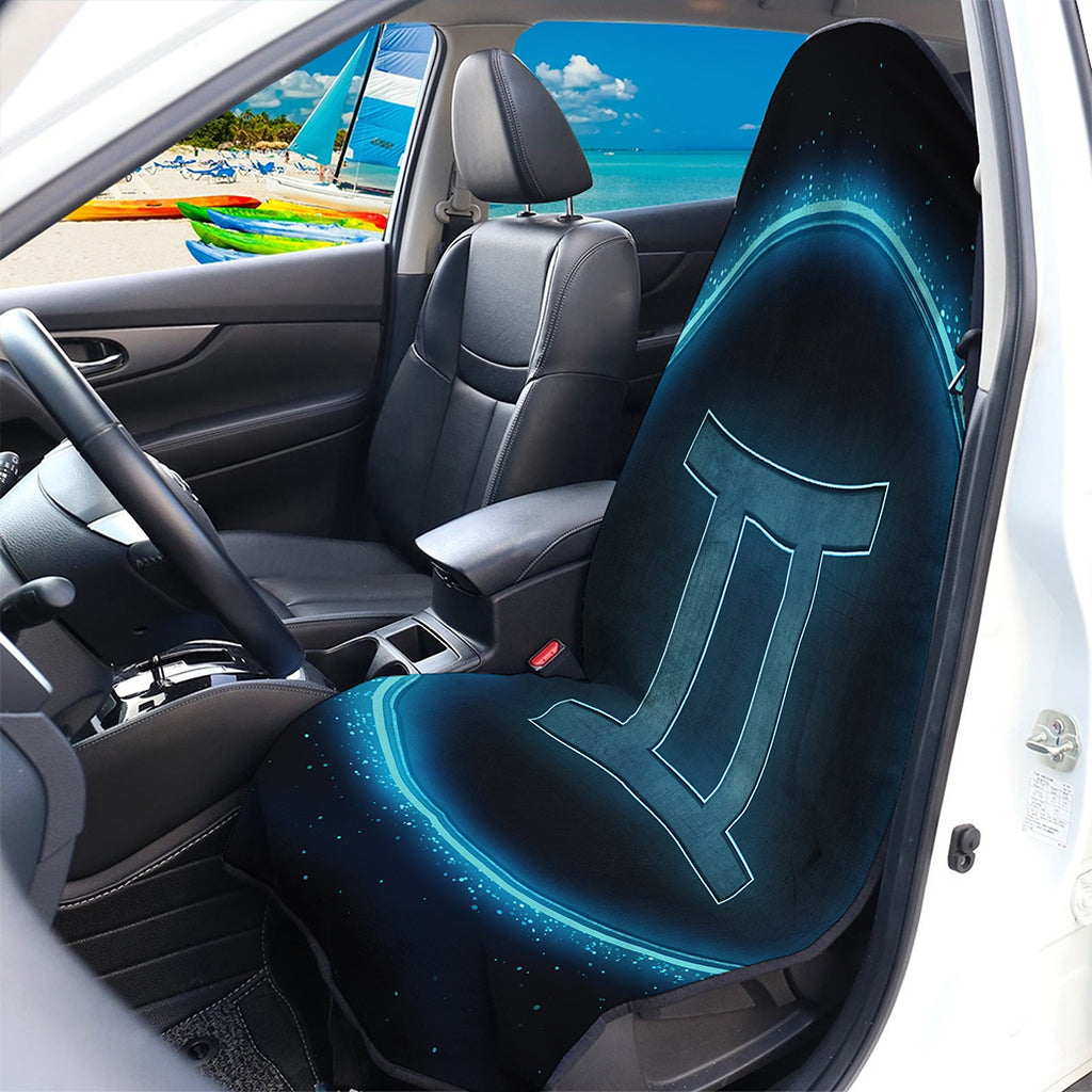 Blue Gemini Zodiac Sign Print Waterproof Car Seat Cover
